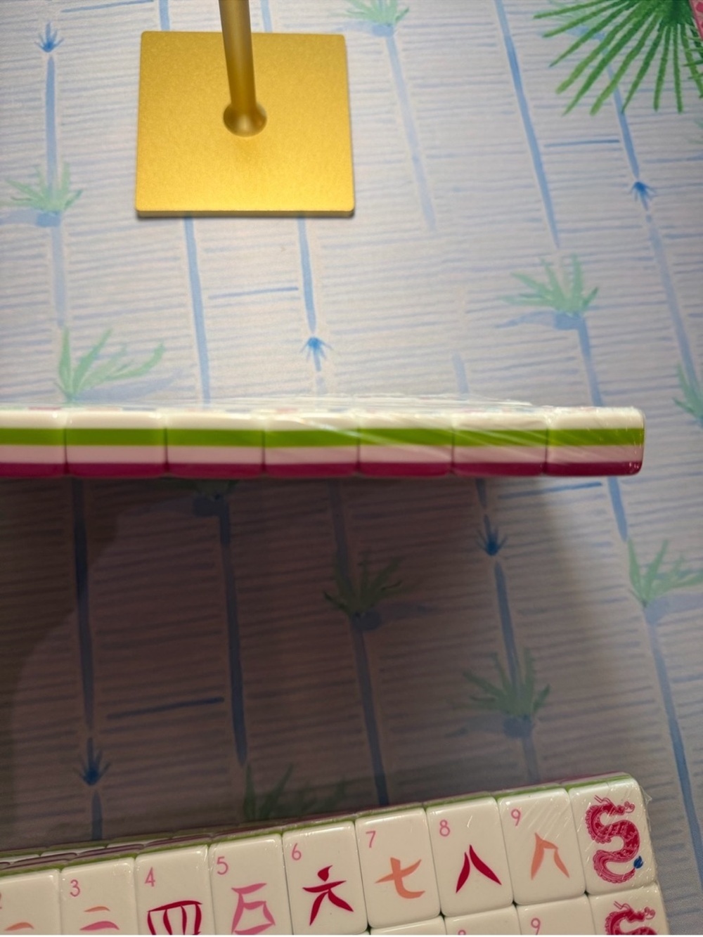 Pink and Green Mahjong Tiles - Picture 8 of 10